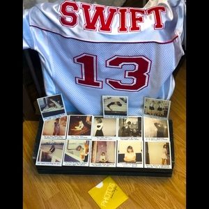 Taylor Swift ❤️Red Tour Jersey🤍 and Photos from 1989 Deluxe Album.